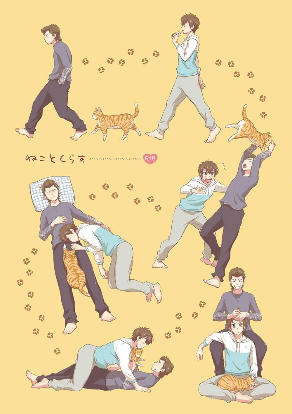 Recommended BL manga "Ace-Of-Diamond - Living With Cats" cover image