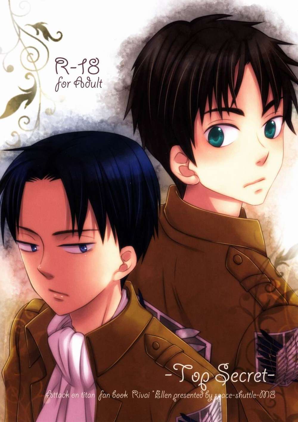 Recommended BL manga "Attack-On-Titan - Top Secret Attack On Titan Levi Eren" cover image