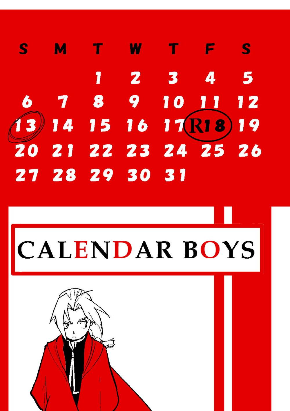 Fullmetal-Alchemist - Fma Royed Calendar