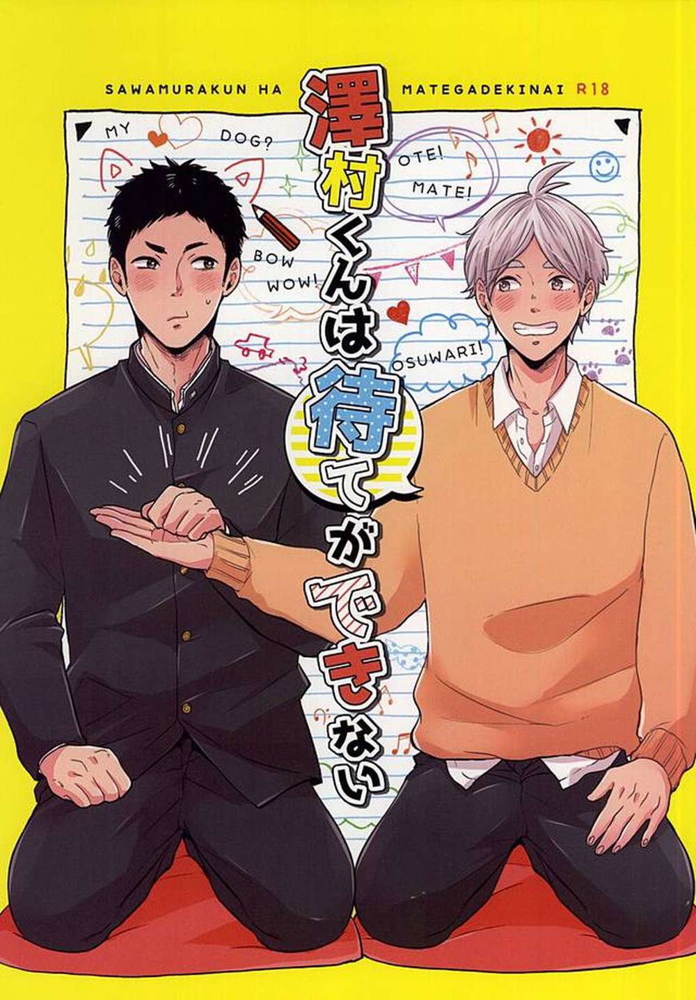 BL manga "Haikyu - Sawamura Kun Cant Wait" cover image